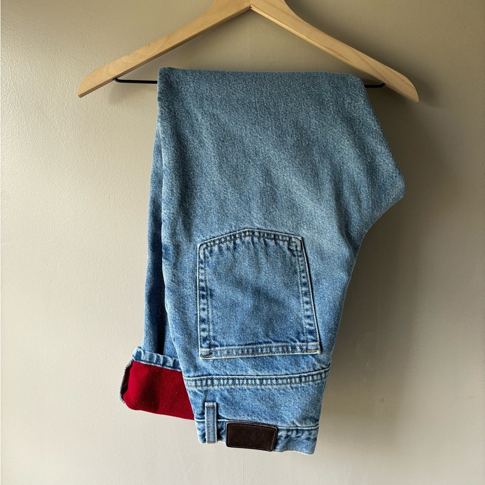 Vintage LL Bean Flannel Lined Jeans